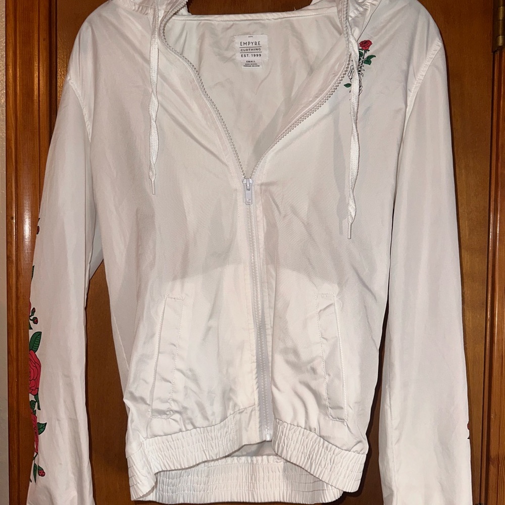 Empyre/ Zumiez White Floral Women's Jacket